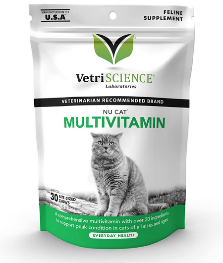 E-shop VetriScience Nu Cat Multivitamin žuvacie tablety pre mačky 30tbl