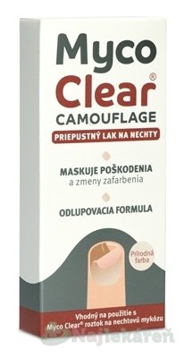 E-shop Myco Clear Camouflage Priepustný lak na nechty 5 ml