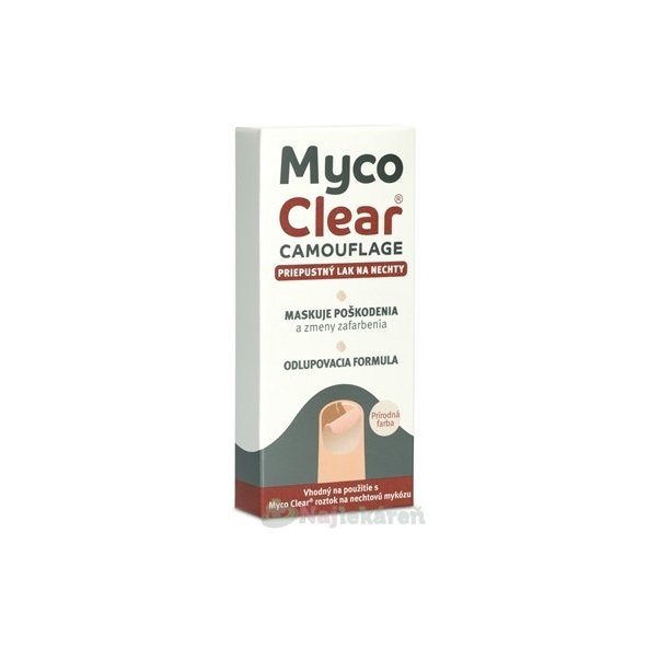 Myco Clear Camouflage Priepustný lak na nechty 5 ml