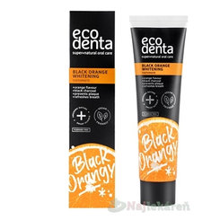 EcoDenta Black Orange Whitening zubná pasta pomaranč 100 ml