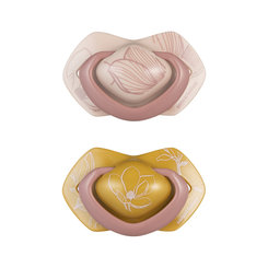 CANPOL BABIES Cumlík silikónový symetrický Light touch GOLD 6-18m 2ks