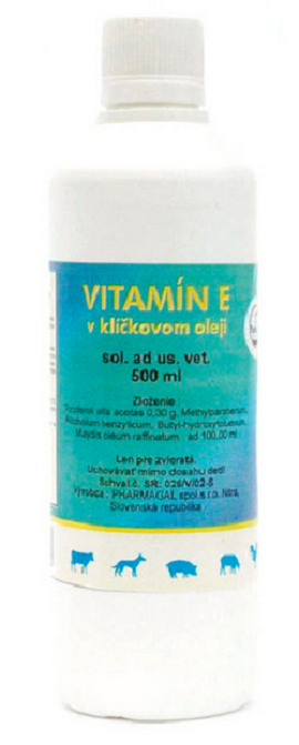 E-shop Vitamin E v klíčkovom oleji pre zvieratá 500ml