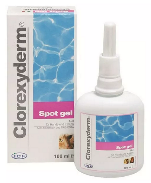 E-shop Clorexyderm spot antiseptický gel pre psy a mačky 100ml