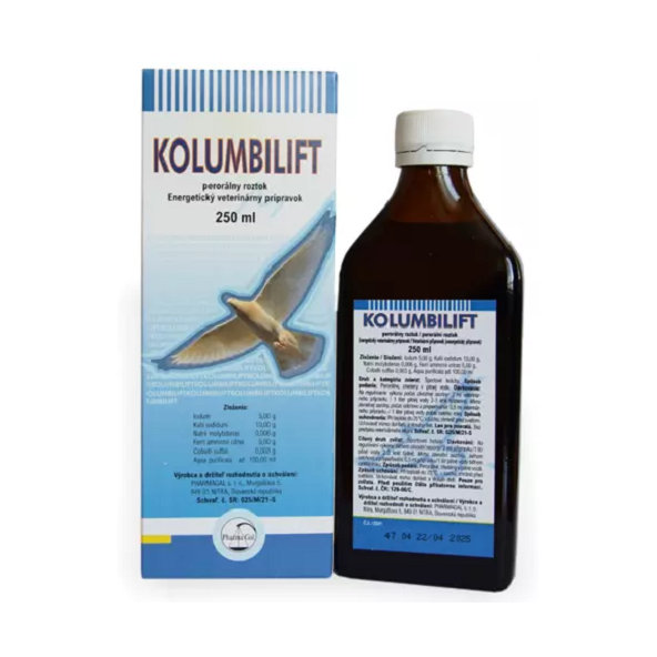 Kolumbilift perorálny roztok na posilnenie imunitného systému závodných holubov 250ml