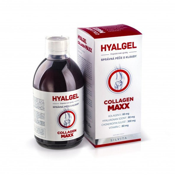 HYALGEL COLLAGEN MAXX kĺbová výživa 500ml, pomaranč