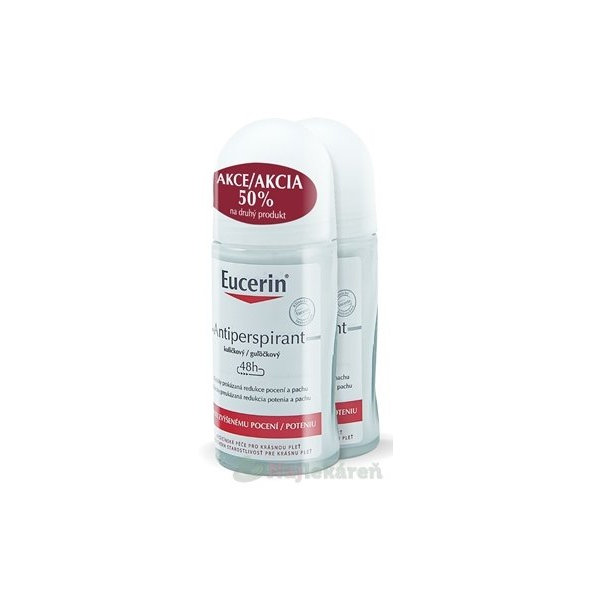 Eucerin Deo Guličkový antiperspirant 2x50ml
