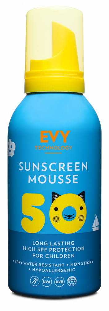 E-shop EVY Sunscreen Mousse Kids SPF 50 opaľovacia pena pre deti 150ml