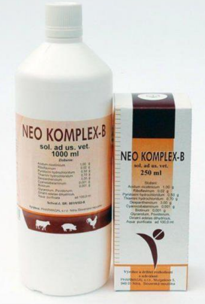 E-shop Neo komplex-B vitamínov pre hydinu, ošípané a teľatá 250ml