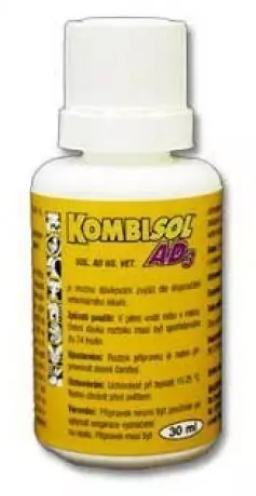 E-shop Kombisol AD3 perorálny vitamínový roztok pre všetky druhy zvierat 30ml