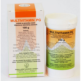 Multivitamín PG práškový pre všetky druhy zvierat 100g