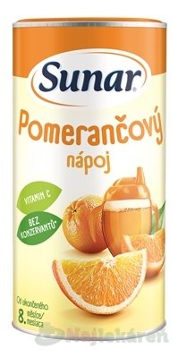 E-shop Sunar Rozpustný nápoj Pomarančový v prášku (od ukonč. 8. mesiaca) 200 g