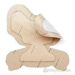 Mepilex Border Heel 22x23 cm samolepivé krytie s mäkkým silikónom, tvarované 10 ks