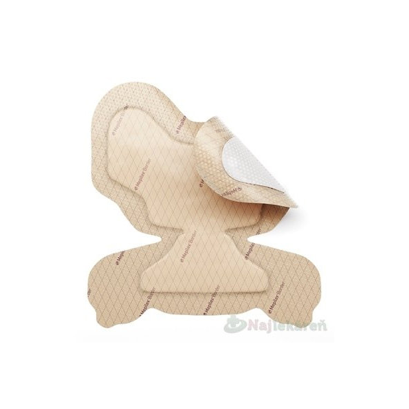 Mepilex Border Heel 22x23 cm samolepivé krytie s mäkkým silikónom, tvarované 10 ks