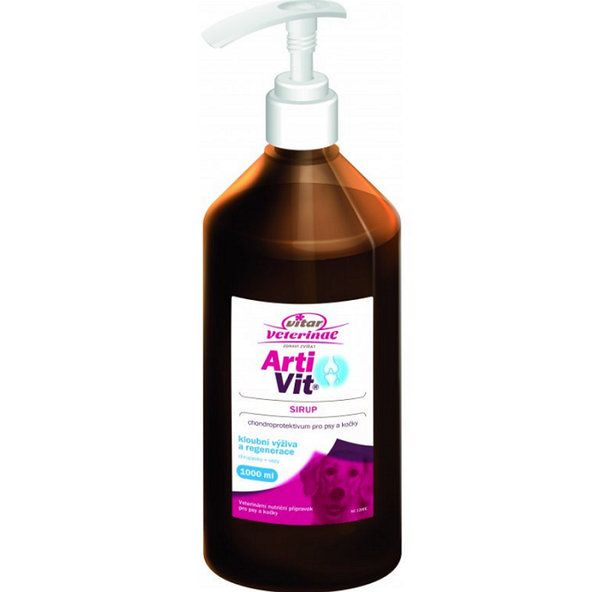 VITAR Veterinae Artivit Sirup - kĺbová výživa pre psy a mačky 1000ml