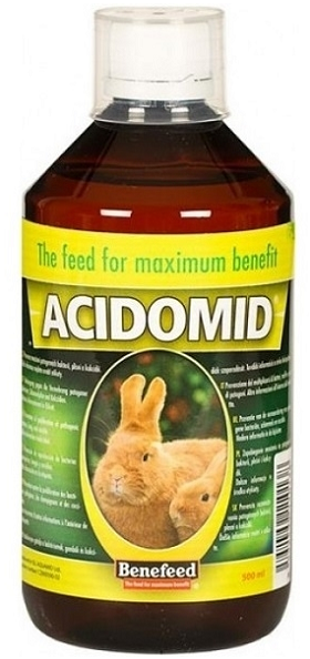 E-shop Acidomid K minerálno-vitamínový roztok pre králiky 500ml