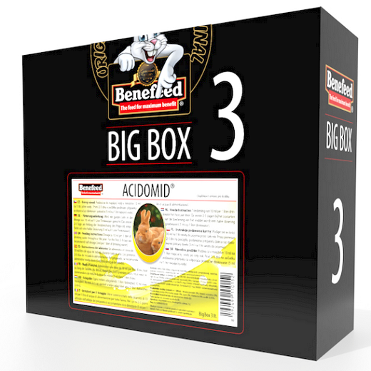E-shop Acidomid K minerálno-vitamínový roztok pre králiky BIGBOX 3x1000ml