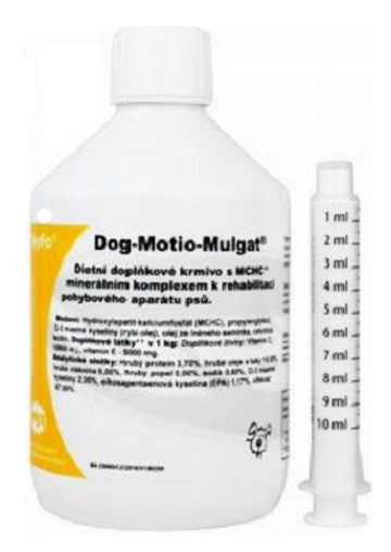 E-shop Dog Motio Mulgat pre zdravé kosti a kĺby psov 500ml