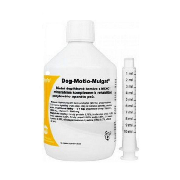 Dog Motio Mulgat pre zdravé kosti a kĺby psov 500ml
