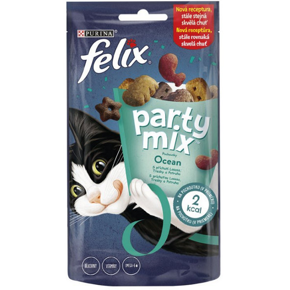 FELIX PARTY MIX kapsičky pre mačky Ocean mix 8x60g