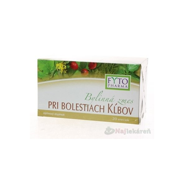 FYTO Bylinná zmes PRI BOLESTIACH KĹBOV, 20x1,25g