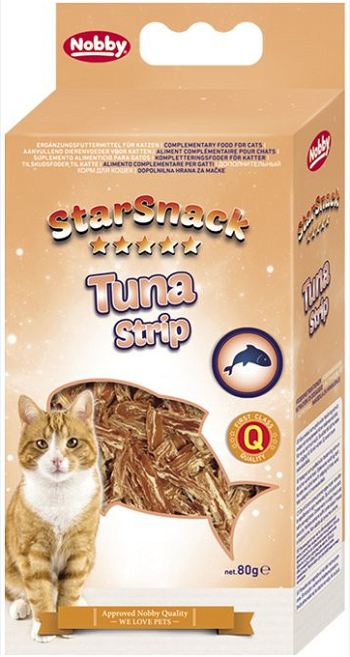 E-shop Cat Tuna Strip maškrta s tuniakom pre mačky 80g
