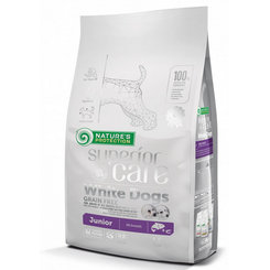 Natures P Superior care white dog GF junior salmon granule pre biele psy 1,5kg