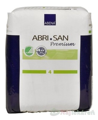 E-shop ABENA ABRI SAN Premium 4 vkladacie plienky, priedušné, 20x44cm, savosť 800ml  28ks