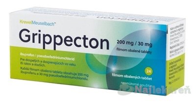 E-shop Grippecton 200 mg/30 mg filmom obalené tablety na chrípku a nachladnutie 24 tbl