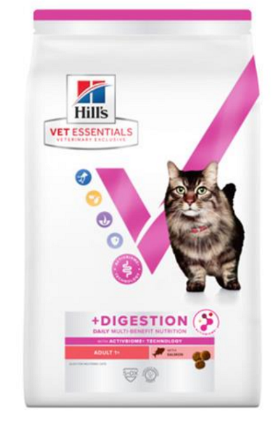 E-shop HILLS VE Feline Multi Benefit Adult Digestion granule pre mačky s lososom 1,5kg