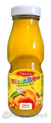 E-shop TEREZIA RAKYTNÍČEK BIO Rakytníkový nápoj s broskyňou a medom 200 ml