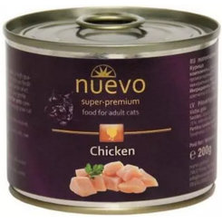 NUEVO cat Adult Chicken konzervy pre mačky 6x200g