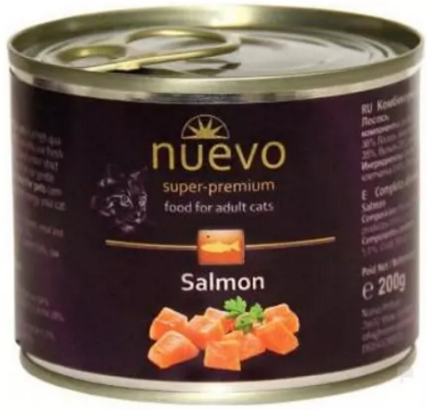 E-shop NUEVO cat Adult Salmon konzervy pre dospelé mačky 6x200g