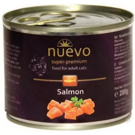 NUEVO cat Adult Salmon konzervy pre dospelé mačky 6x200g