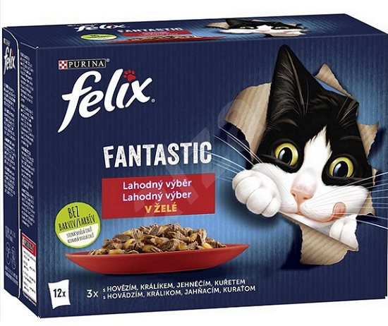 E-shop FELIX Fantastic cat Multipack v želé kapsičky pre mačky 12x85g