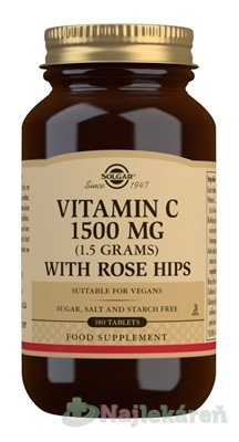 E-shop Solgar Vitamin C 1500 mg so šípkami 180 tbl