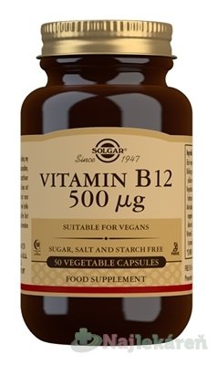 E-shop Solgar Vitamin B12 500 µg 50 ks