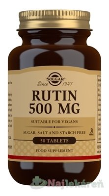 E-shop Solgar Rutin 500 mg 50 tabliet