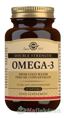 E-shop Solgar OMEGA 3 Double Strength 60 ks