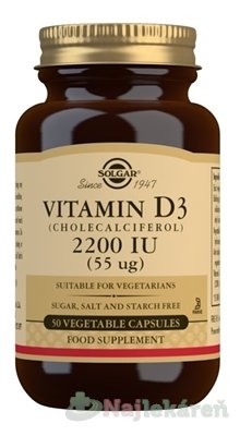 E-shop Solgar Vitamín D3 2200 IU 50 ks