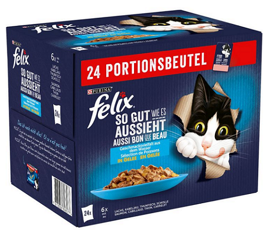 E-shop FELIX Fantastic cat losos v želé kapsičky pre mačky 26x85g