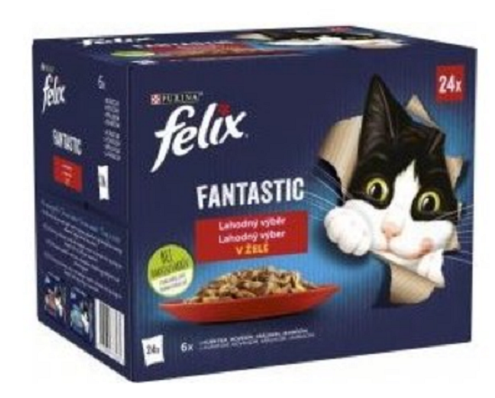 E-shop FELIX Fantastic cat hovädzie v želé kapsičky pre mačky 26x85g