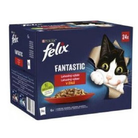 FELIX Fantastic cat hovädzie v želé kapsičky pre mačky 26x85g