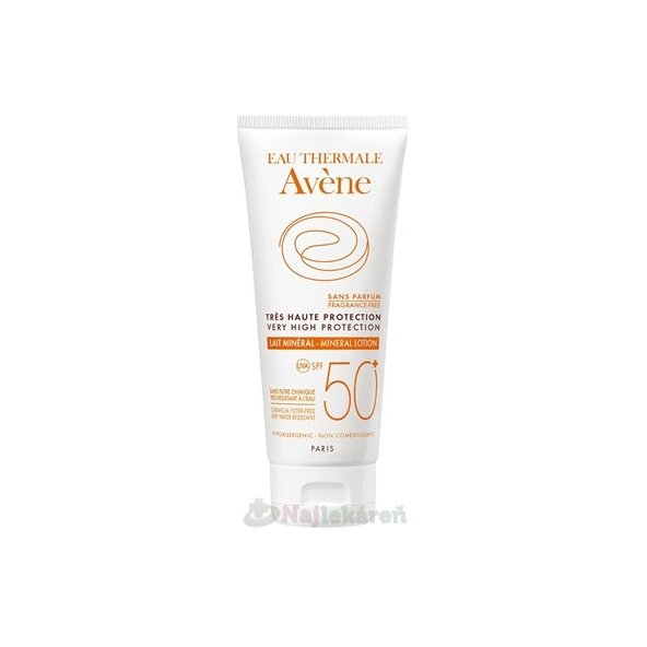 AVENE Minerálne mlieko SPF 50+ 100ml