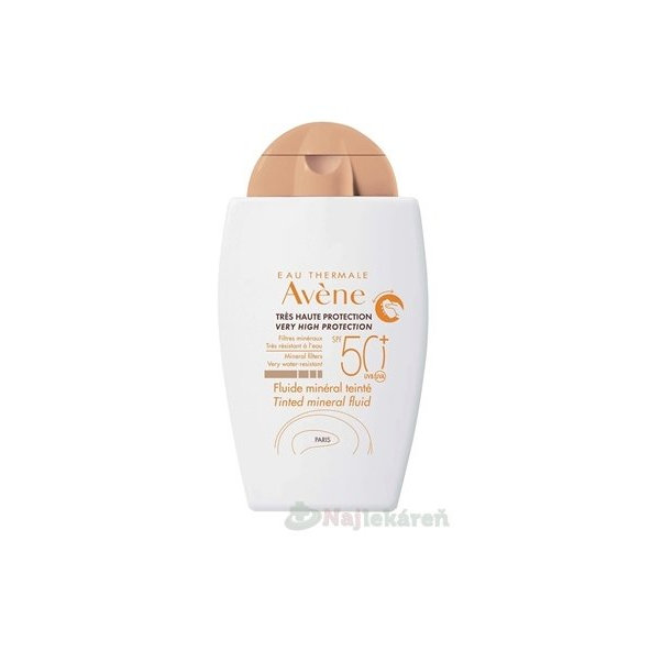 AVENE Tónovaný minerálny fluid SPF 50+ 40ml