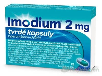 E-shop Imodium na liečbu hnačky 12 kapsúl