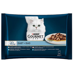 GOURMET PERLE cat Multipack duo losos&treska kapsičky pre mačky 4x85g