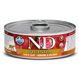 Farmina N&D cat QUINOA herring & coconut konzerva pre mačky 80g