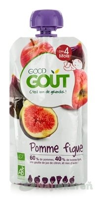 E-shop Good Gout BIO Jablko a figy ovocný príkrm (od ukonč. 4. mesiaca) 120 g