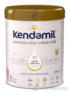 E-shop KENDAMIL Premium 1 DHA+ počiatočná mliečna dojčenská výživa (od narodenia) 800 g