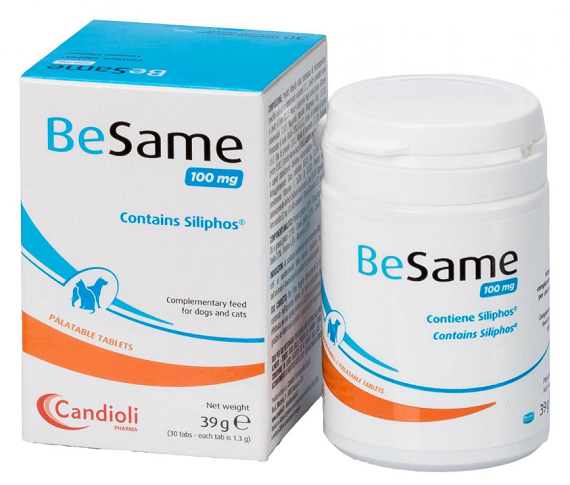 E-shop BeSame 100mg podpora metabolizmu a pečene pre psy a mačky 30tbl